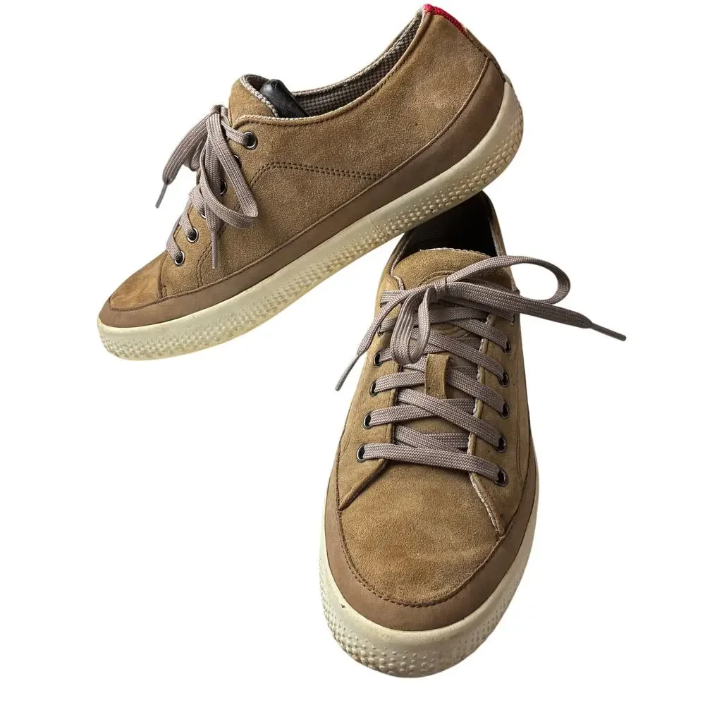 FitFlop Super T Suede All Day Comfort Sneaker Shoes Mink Taupe Women's Size 9